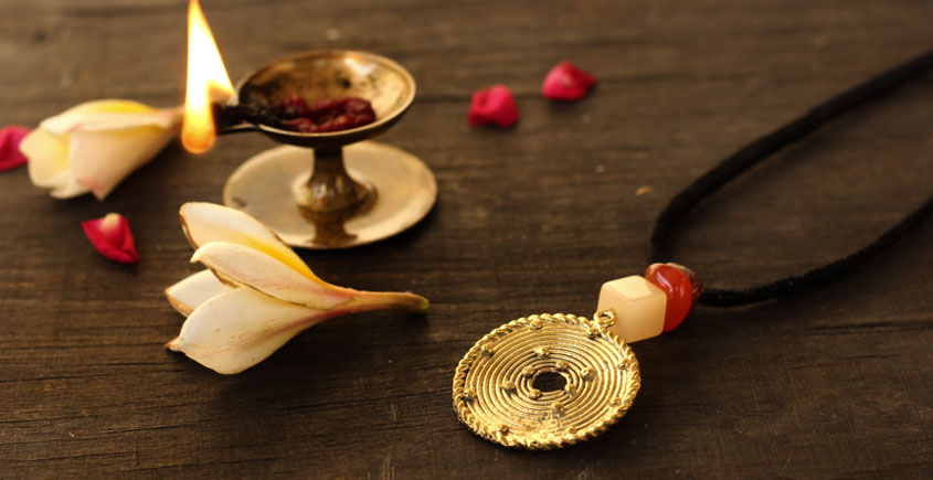 आराधना | Aradhana ✺ Brass Necklace { 8 }